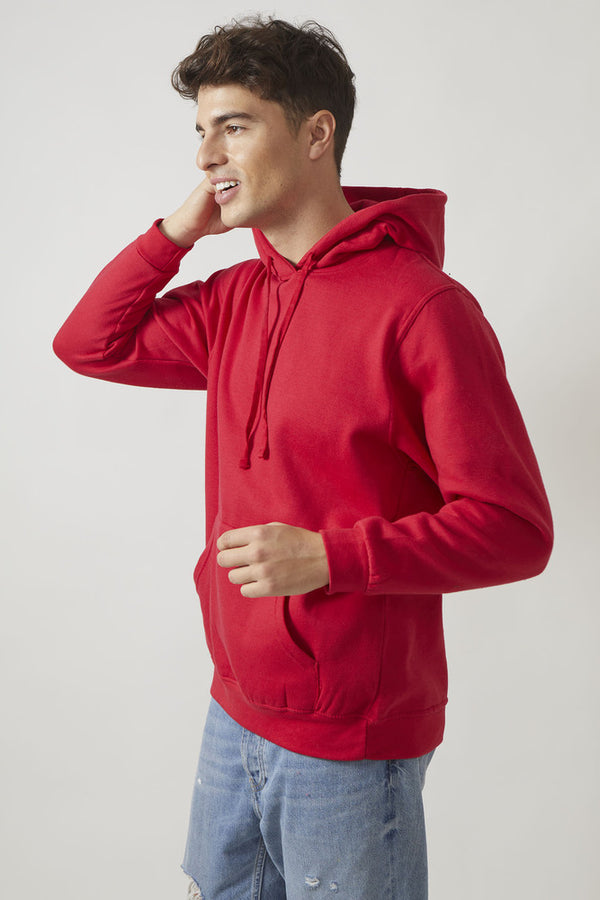 Sweatshirt à capuche London pour hommes Rouge - Radsow Apparel 