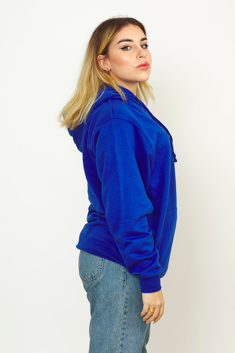 Radsow Apparel - Sweat Shirt à capuche London pour femmes Bleu Royal - Radsow Apparel 