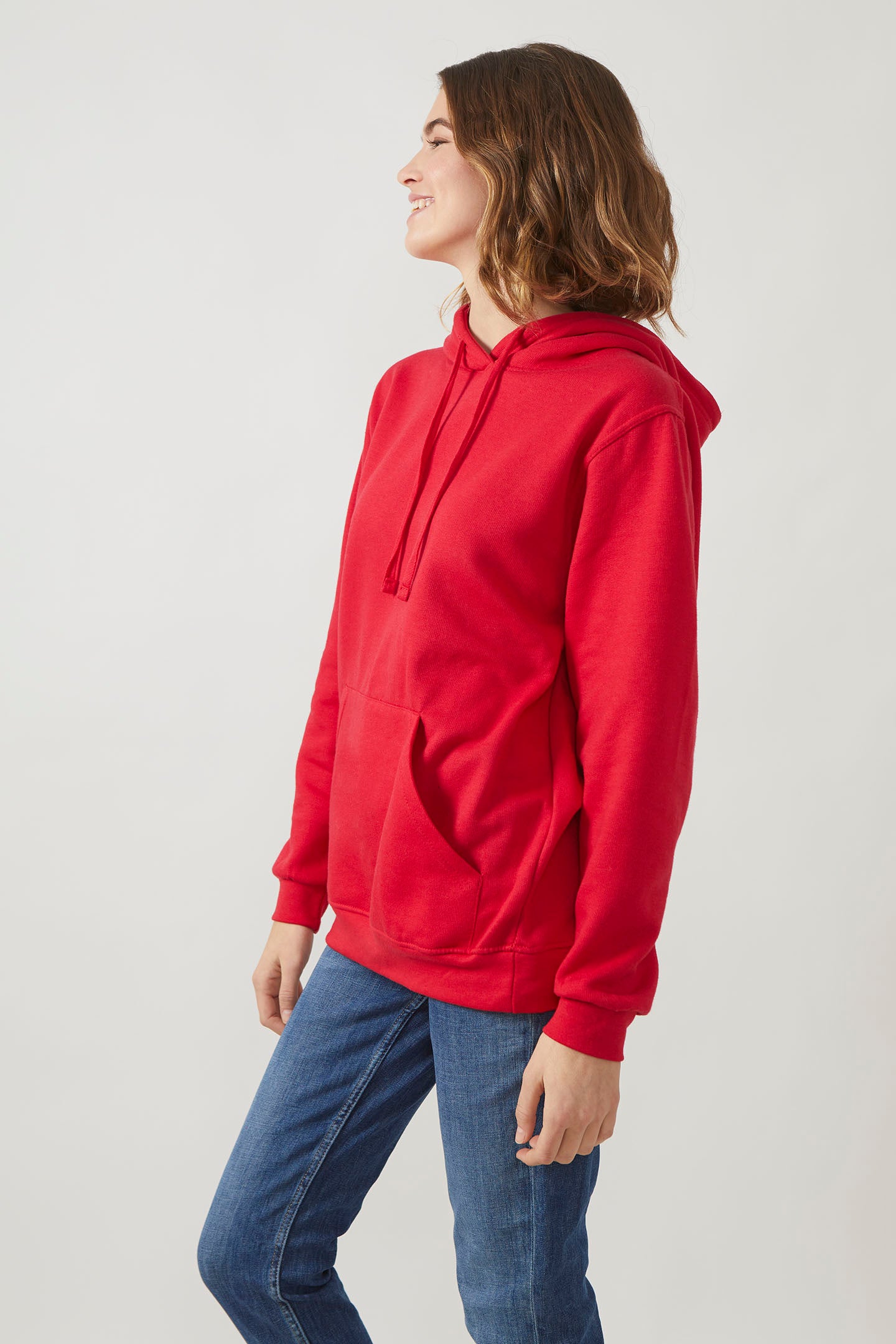 Radsow Apparel - Sweat Shirt à capuche London pour femmes Rouge - Radsow Apparel 