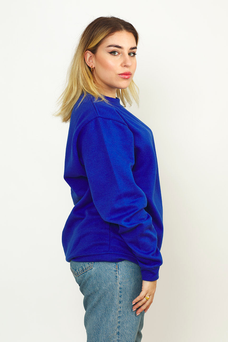 Radsow Apparel - Sweatshirt Col Rond Paris pour femmes Bleu Royal - Radsow Apparel 